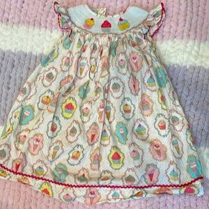 Cute girls smocked dress